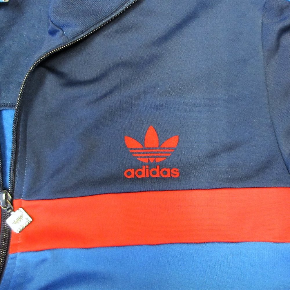 ADIDAS Mens POLYESTER TRACK JACKET NAVY, BLUE - Picture 3 of 6